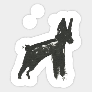 Doberman Doodle Sticker